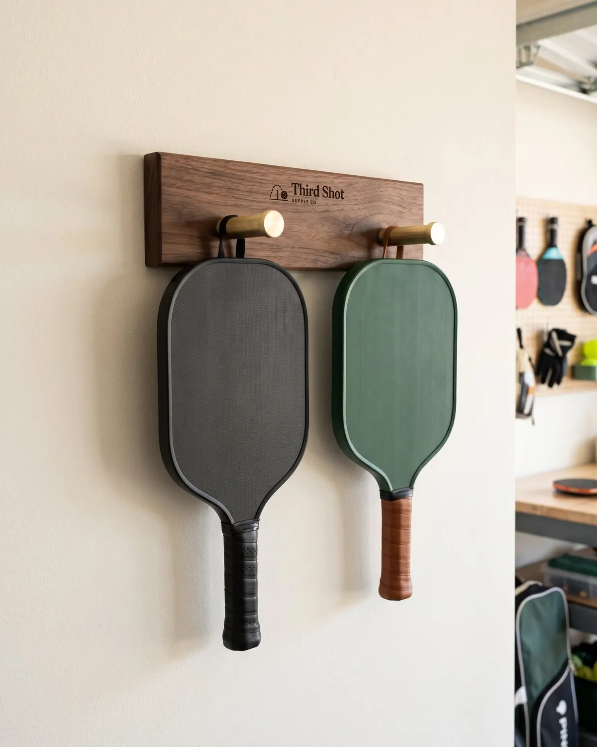 Walnut Paddle Wall Mount